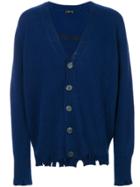 Salvatore Ferragamo V-neck Embellished Sweater - Blue