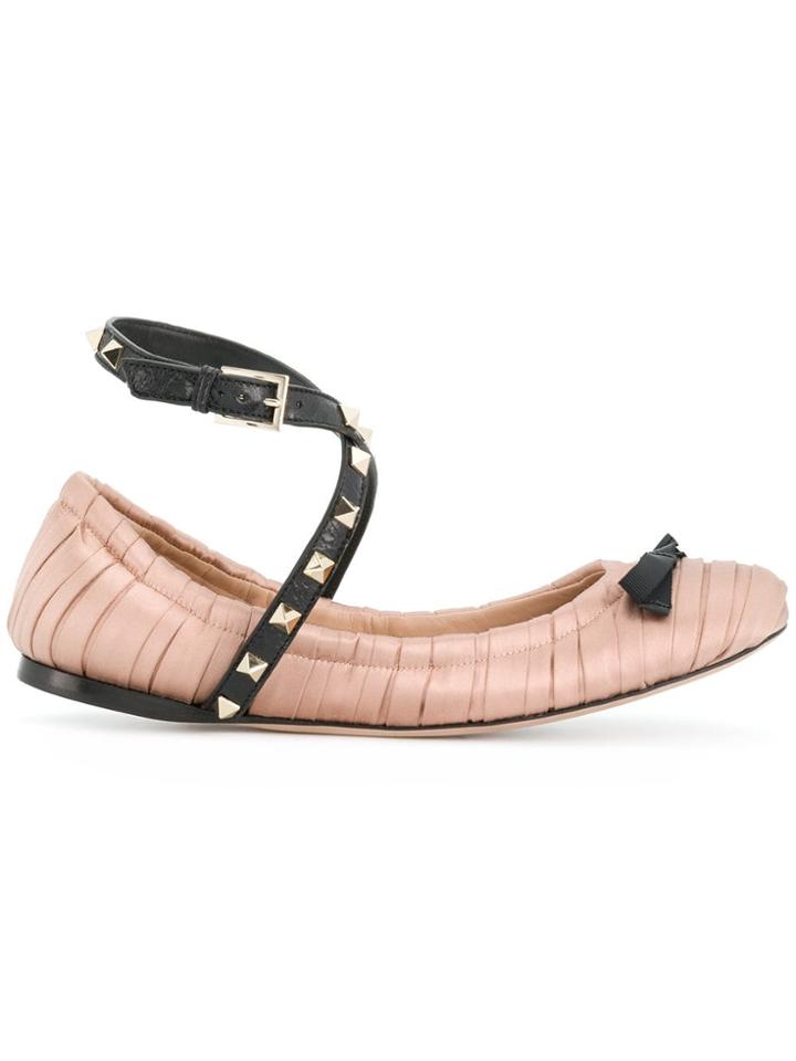 Valentino Valentino Garavani Rockstud Ballerinas - Neutrals