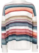 Y / Project Striped Layered Back Sweater - White