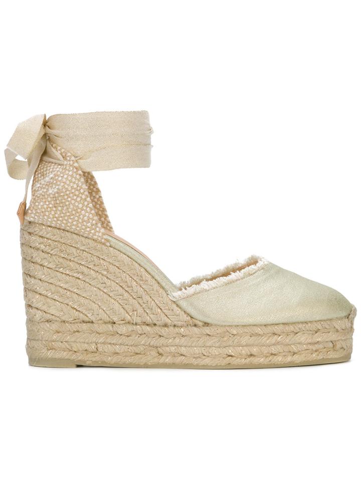 Castañer Canel Espadrille Wedges - Nude & Neutrals