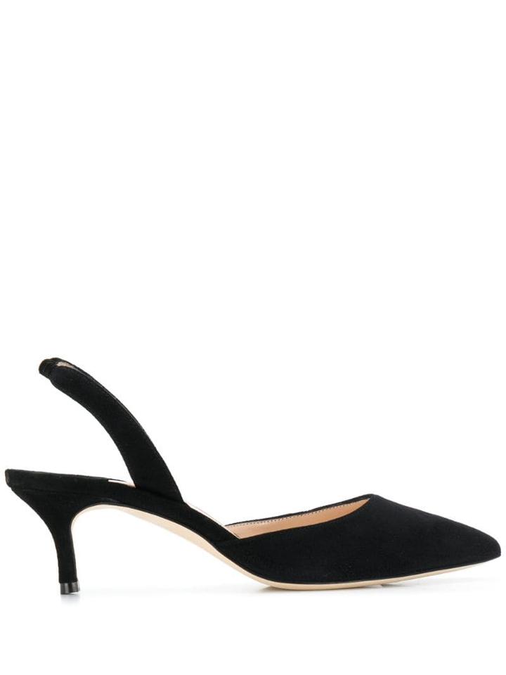 Manolo Blahnik Carolyne 70 Pumps - Black