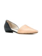 Vittorio Virgili Cut-out Detail Ballerinas - Blue
