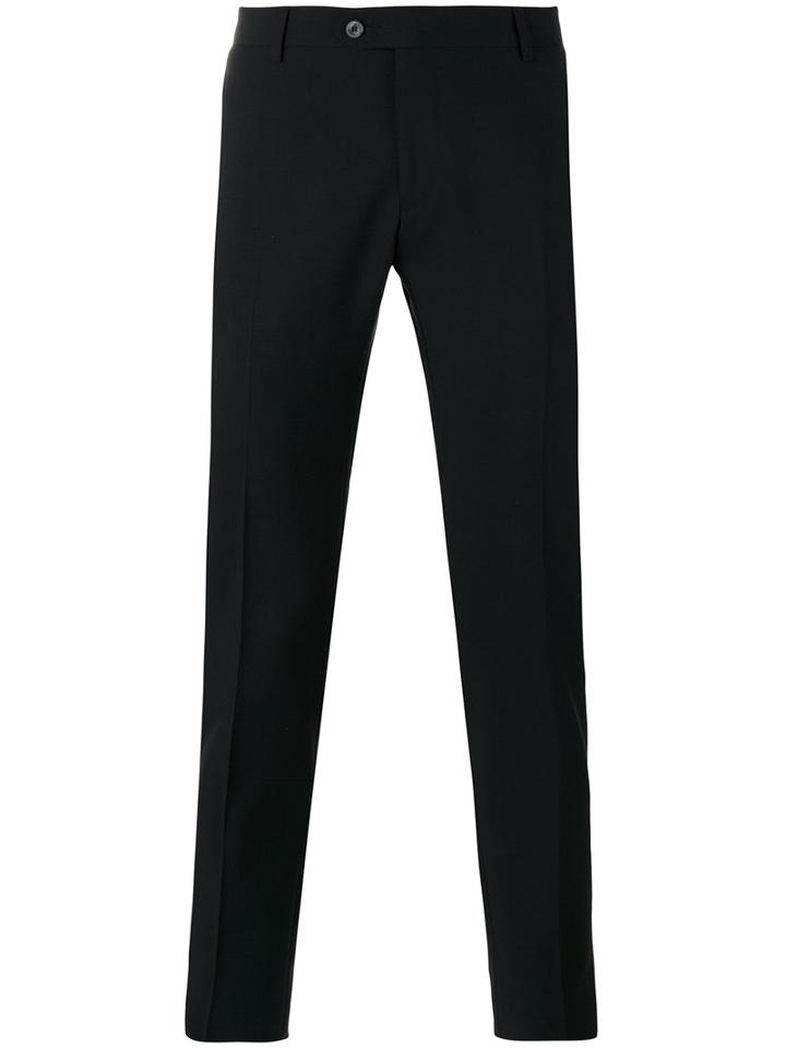 Tonello - Slim-fit Tailored Trousers - Men - Mohair/wool - 50, Black, Mohair/wool