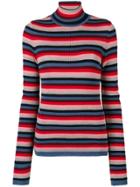 Mih Jeans Moonie Striped Turtleneck Sweater - Blue