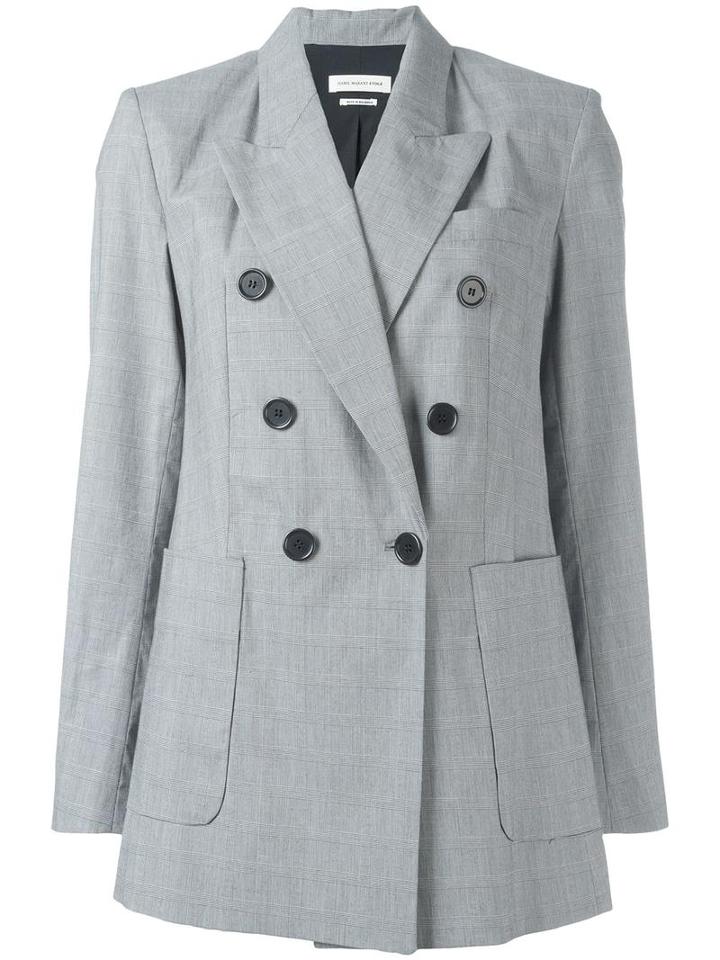 Isabel Marant Étoile - Double Breasted Blazer - Women - Cotton/spandex/elastane/acetate/viscose - 40, Grey, Cotton/spandex/elastane/acetate/viscose