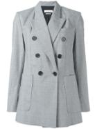 Isabel Marant Étoile - Double Breasted Blazer - Women - Cotton/spandex/elastane/acetate/viscose - 40, Grey, Cotton/spandex/elastane/acetate/viscose