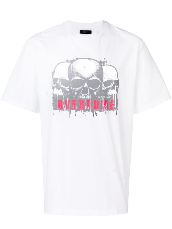 Overcome Skull T-shirt - White