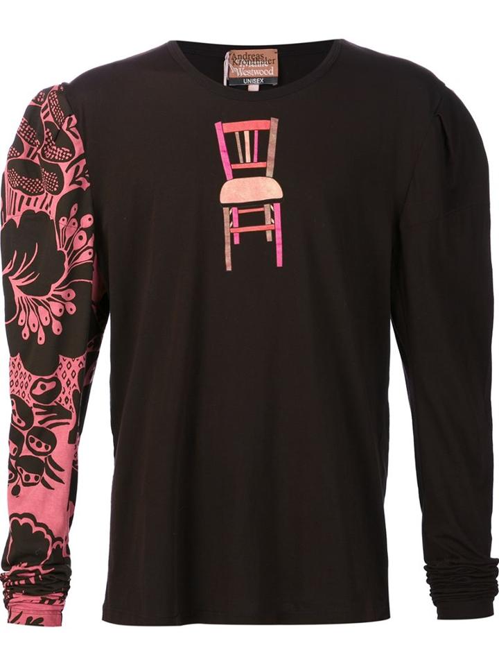 Andreas Kronthaler For Vivienne Westwood 'saint Honoré' T-shirt, Adult Unisex, Size: S/m, Black, Silk/cotton