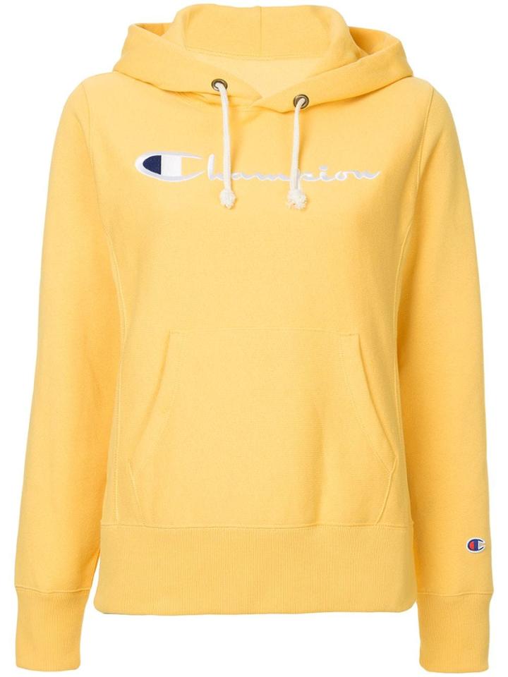 Champion Logo Hoodie - Yellow
