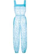 Dolce & Gabbana Lace Floral Jumpsuit, Women's, Size: 40, White, Silk/cotton/polyamide/wool