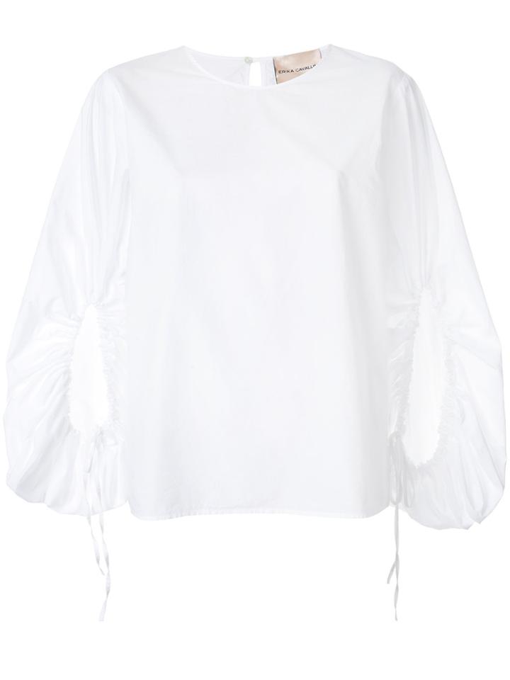 Erika Cavallini Bell Sleeved Blouse - White