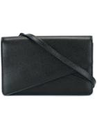 Valextra - Clasp Closure Crossbody Bag - Women - Leather - One Size, Black, Leather