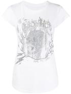 Zadig & Voltaire Embellished-skull T-shirt - White