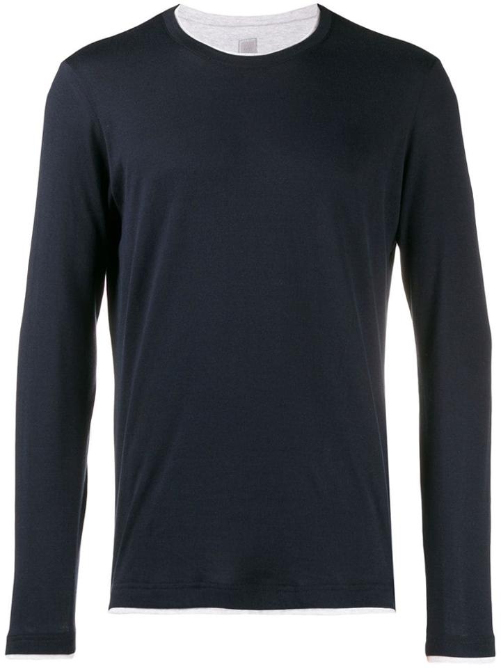 Eleventy Fine Knit Sweater - Blue