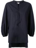Enföld Bishop Sleeve Blouse, Women's, Size: 36, Black, Cotton/polyester