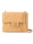 Chanel Vintage Quilted Chain Shoulder Bag, Women's, Nude/neutrals