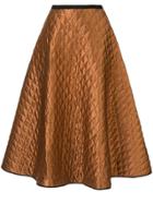 Lee Mathews Cecily A-line Skirt - Brown