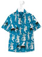 Dolce & Gabbana Kids Jazz Shortsleeved Shirt, Boy's, Size: 8 Yrs, Blue