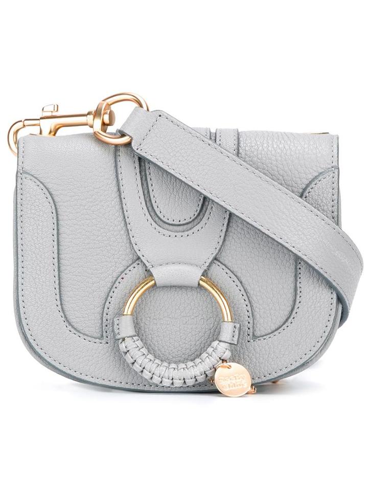 See By Chloé Hana Crossbody Bag, Women's, Grey, Goat Skin/cotton