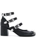 Mcq Alexander Mcqueen Western Buckle Pumps - Black