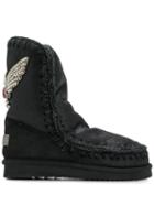 Mou Mou Fw101006b Eskimo 24 Eagle Patch Cbkg Leather/fur/exotic