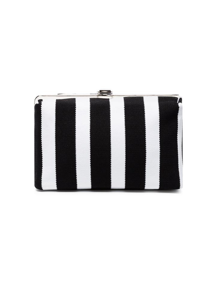 Proenza Schouler Asymmetrical Frame Clutch - Black
