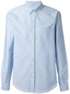 Éditions M.r - Buttoned Collar Shirt - Men - Cotton - 38, Blue, Cotton