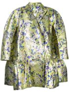 Delpozo - Floral Loose-fit Jacket - Women - Silk/polyester - 38, Yellow/orange, Silk/polyester