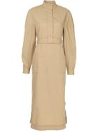 Rosetta Getty Concealed Front Dress - Brown