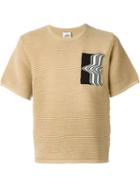 Opening Ceremony Boxy Knit T-shirt, Men's, Size: M, Nude/neutrals, Cotton/acrylic/nylon/viscose