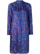 Antik Batik Floral Print Dress - Blue