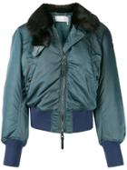 Chloé Aviator Bomber Jacket - Blue