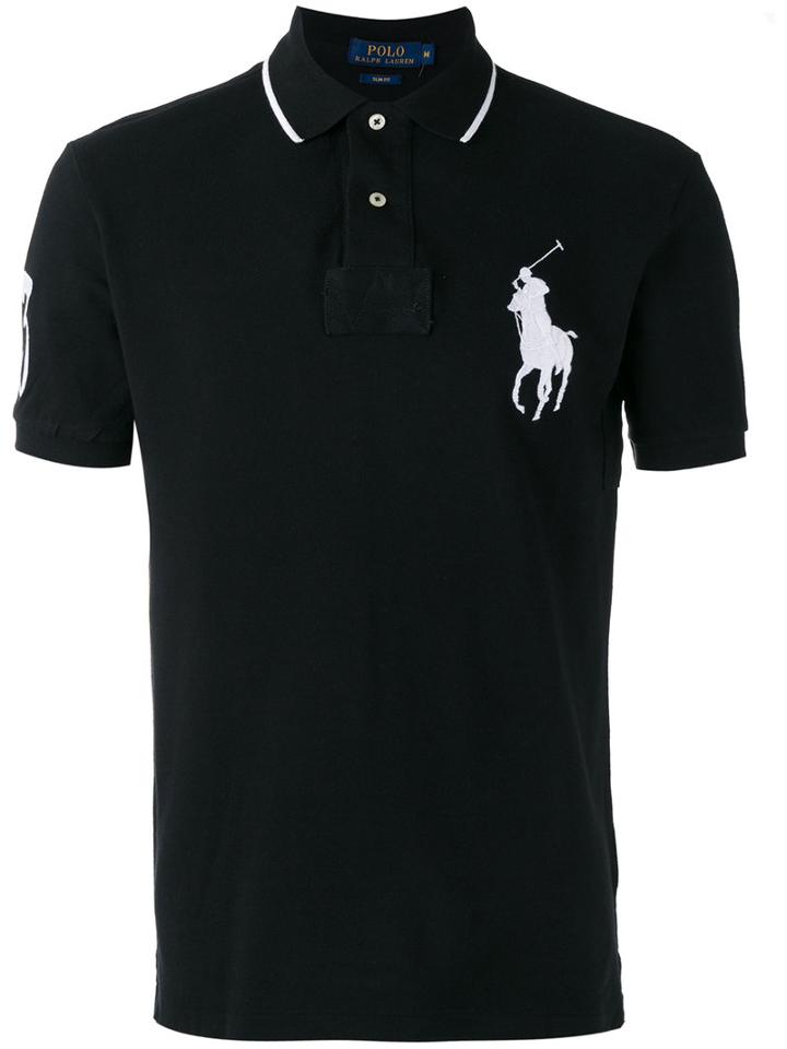 Polo Ralph Lauren - Embroidered Logo Polo Shirt - Men - Cotton - Xl, Black, Cotton