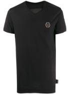 Philipp Plein Statement V-neck T-shirt - Black