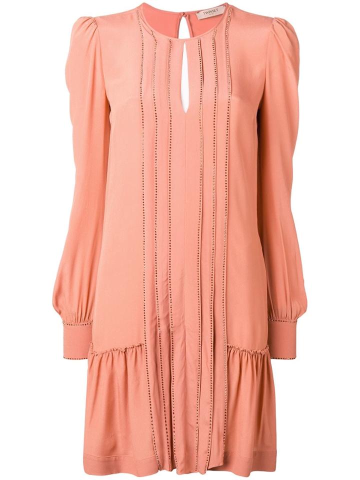 Twin-set Crystal-embellished Dress - Orange