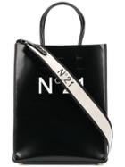 Nº21 Small Logo-print Shopper - Black