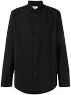 Folk Pointed Collar Shirt - Black