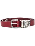 Diesel B-texas Buckle Belt - Red