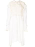 Philosophy Di Lorenzo Serafini Crocheted Midi Dress - White