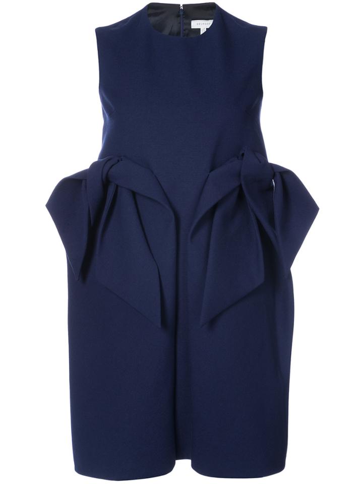 Delpozo Ruffled Mini Dress - Blue