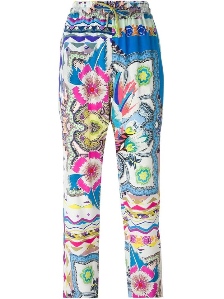 Etro Mix Print Drawstring Trousers