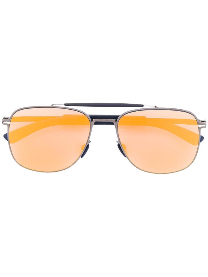 Mykita Square Frame Sunglasses, Men's, Blue, Metal (other)