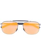 Mykita Square Frame Sunglasses, Men's, Blue, Metal (other)