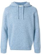 Éditions M.r Knitted Drawstring Hoodie - Blue