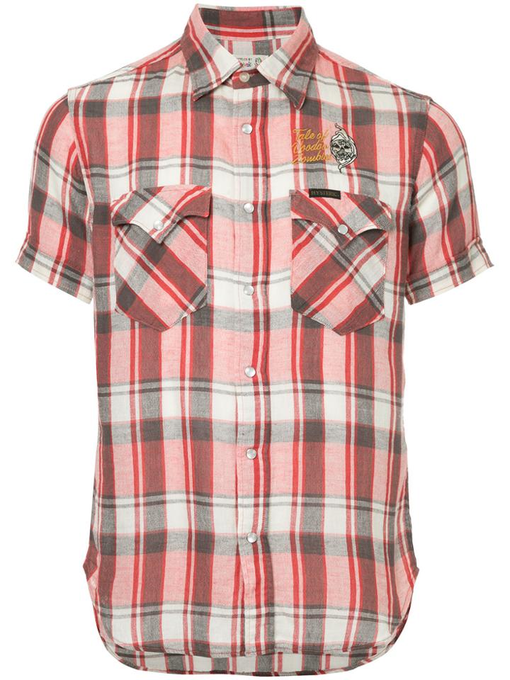 Hysteric Glamour Plaid Short-sleeve Shirt - Red
