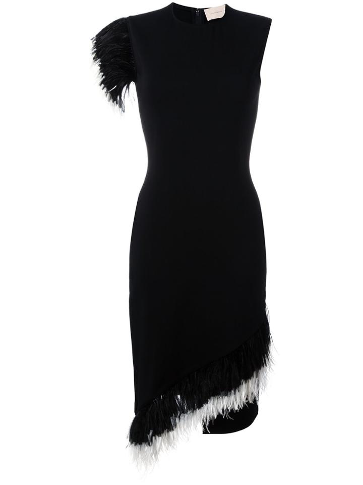 Christopher Kane Feather Insert Dress - Black