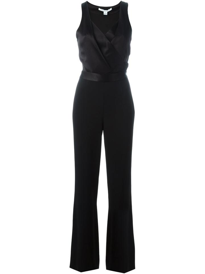 Diane Von Furstenberg Layana Jumpsuit, Women's, Size: 2, Black, Triacetate/polyester