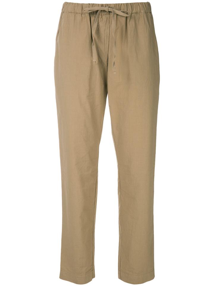Erika Cavallini Cropped Straight-leg Trousers - Brown