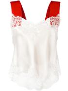 Givenchy Contrast Strap Lace Camisole, Women's, Size: 38, Nude/neutrals, Cotton/silk/polyimide