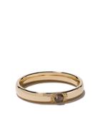 De Beers 18kt Yellow Gold Talisman You & Me Diamond 3mm Band -